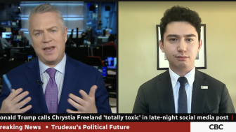 Xavier Delgado Chrystia Freeland CBC